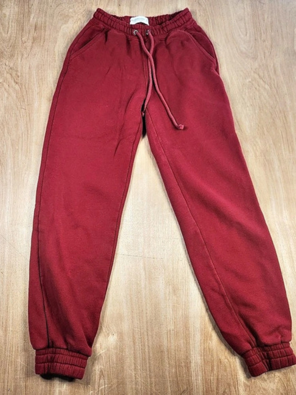 Abercrombie & Fitch Soft A&F Collection Women’s Red Joggers Pockets XXS